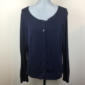 Ann Taylor LOFT Navy Cardigan